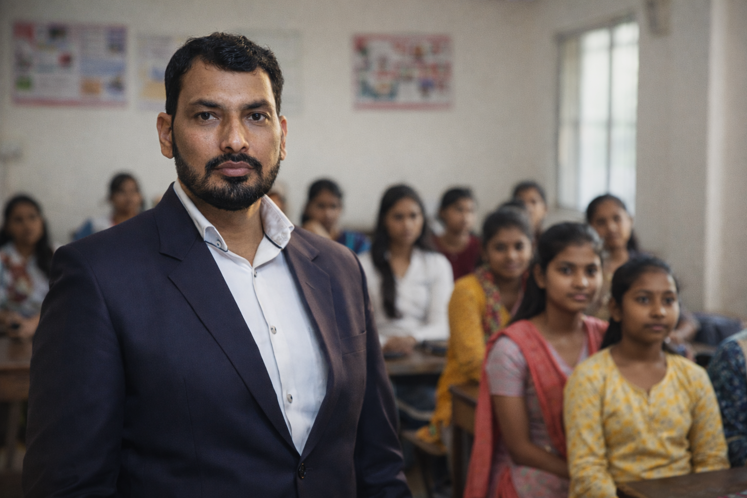 Dr. Rakesh Kumar Sharma with students